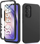 Galaxy A54 5G 6.4inch Slim Rugged Cover with Screen Protector Black FNTCASE